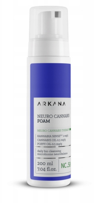 ARKANA - CANNABIS Kanabisowa neuro-pianka do mycia dla skór zestresowanych i dysfunkcyjnych 200 ml