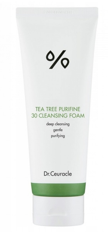 DR. CEURACLE Tea Tree Purifine 30 Cleansing Foam - Łagodna, kremowa pianka do twarzy 150g