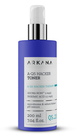 ARKANA - A-QS HACKER Tonik oczyszczający skórę z zaburzonym mikrobiomem 200 ml