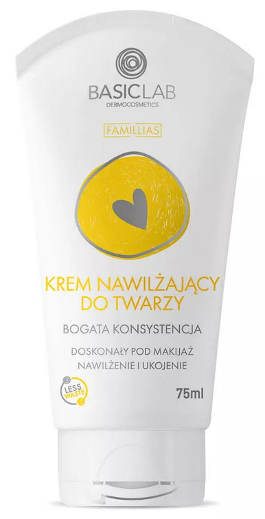 BasicLab - Krem nawilżający do twarzy bogata konsystencja 75ml