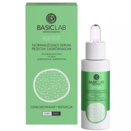 BasicLab - Normalizujące serum przeciw zaskórnikom z 5% azeloglicyny i 1% BHA 30ml