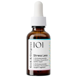 GEEK & GORGEOUS Stress Less – regenerujące serum z beta-glukanem i madekasozydem 0,5%, 30 ml