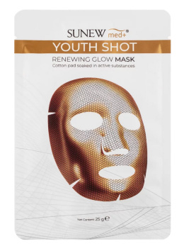 SUNEW MED + - YOUTH SHOT RENEWING GLOW MASK maska odmładzająca w płacie 1szt