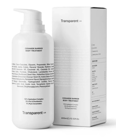 TRANSPARENT LAB - CERAMIDE BARRIER BODY TREATMENT kuracja do ciała z ceramidami 400ml