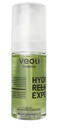 VEOLI BOTANICA - HYDRA RELIEF EXPERT Nawadniająco-wyciszające multi-molekularne serum do twarzy z kompleksem kwasów