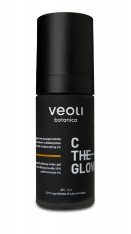 VEOLI BOTANICA - Rozjaśniająco-wyciszające serum wodno-żelowe z glukozydem askorbylu 10% i trokserutyną 1% C THE GLOW